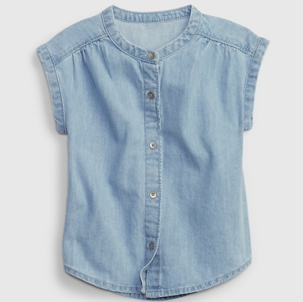 Kids Light Blue Denim Shirt
